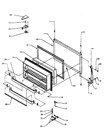 Freezer Door (Tz21r3e / P1181501we) (Tz21r3g / P1181501wg) (Tz21r3l / P1181501wl) (Tz21r3w / P1181501ww) (Tzi21r3e / P1182001we) (Tzi21r3l / P1182001wl) (Tzi21r3w / P1182001ww) parts for Amana Top-Mount Refrigerator TZI22R3E-P1182003WE from AppliancePartsPros.com
