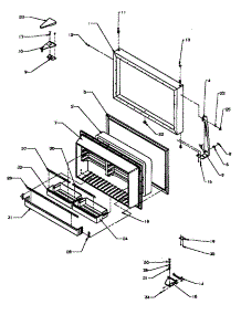 Freezer Door (Tz19r2e / P1181901we) (Tz19r2l / P1181901wl) (Tz19r2w / P1181901ww) parts for Amana Top-Mount Refrigerator TZI22R3L-P1182003WL from AppliancePartsPros.com
