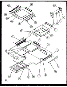Cabinet Shelving (Tg18rbg / P1158302wg) (Tg18rbl / P1158302wl) (Tg18rbw / P1158302ww) (Tz18rg / P1158401wg) (Tz18rl / P1158401wl) (Tz18rw / P1158401ww) (Tq18rbg / P1158402wg) (Tq18rbl / P1158402wl) (Tq18rbw / P1158402ww) (Tz21re / P1157601we) (Tz21rl / P1157601wl) (Tz21rg / P115 parts for Amana Top-Mount Refrigerator TZI22RE-P1168003WE from AppliancePartsPros.com