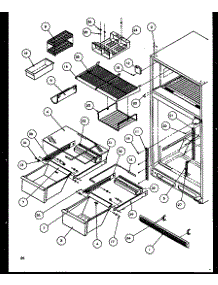 Cabinet Shelving (Tz19rl / P1158503wl) (Tz19re / P1158503we) (Tz19rw / P1158503ww) parts for Amana Top-Mount Refrigerator TZI22RE-P1168007WE from AppliancePartsPros.com