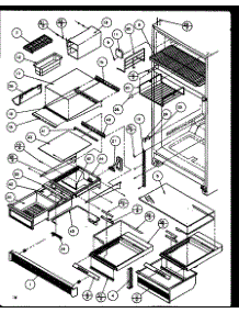 Cabinet Shelving (White (Tz23qg / P1114904wg) (Tz23qw / P1114904ww) (Tz23ql / P1114904wl) (Tz23qe / P1114904we) (Tzi23qw / P1114905ww) (Tzi23qg / P1114905wg) (Tzi23ql / P1114905wl) parts for Amana Top-Mount Refrigerator TZI23QW-P1114905WW from AppliancePartsPros.com
