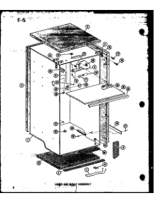 Liner And Shelf Assembly parts for Amana Upright Freezer U-23C-L/P60345-83WL from AppliancePartsPros.com