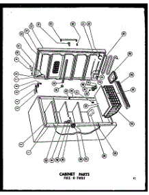 Cabinet Parts (Uf16f-C / P60117-5Wc) (Uf16f / P60117-5W) (Uf16f-A / P60117-5Wa) (Uf16 / P60117-20W) (Uf16-C / P60117-20Wc) (Uf16-A / P60117-20Wa) parts for Amana Upright Freezer U12F/P60117-1W from AppliancePartsPros.com