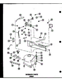 Interior Parts (U12f / P60117-25W) (U12f / P60117-33W) (U15f / P60117-34W) (U18f / P60117-35W) (U23f / P60117-36W) (Eu12f / P60117-30W) (Eu15f / P60117-31W) (Eu18f / P60117-32W) parts for Amana Upright Freezer U12F/P60117-25W from AppliancePartsPros.com