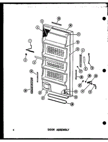 Door Assembly (U13w-C / P60335-1Wc) (U13w-A / P60335-1Wa) (U13w / P60335-1W) (U13w-Ag / P60335-1Wg) (U16w / P60335-2W) (U16w-C / P60335-2Wc) (U16w-Ag / P60335-2Wg) (U16w-A / P60335-2Wa) (U16w / P60335-6W) (U16w-C / P60335-6Wc) (U16w-Ag / P60335-6Wg) (U16w-A / P60335-6Wa) (U18w-C parts for Amana Upright Freezer U16K/P60250-73W from AppliancePartsPros.com