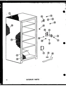 Interior Parts (U13w-C / P60335-1Wc) (U13w-A / P60335-1Wa) (U13w / P60335-1W) (U13w-Ag / P60335-1Wg) (U16w / P60335-2W) (U16w-C / P60335-2Wc) (U16w-Ag / P60335-2Wg) (U16w-A / P60335-2Wa) (U16w / P60335-6W) (U16w-C / P60335-6Wc) (U16w-Ag / P60335-6Wg) (U16w-A / P60335-6Wa) (U18w- parts for Amana Upright Freezer U16W-AG/P60335-52WG from AppliancePartsPros.com