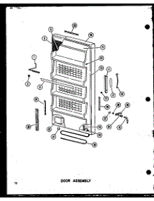 Door Assembly (U13k / P60250-72W) (U13k-C / P60250-72Wc) (U13k-Ag / P60250-72Wg) (U13k-A / P60250-72Wa) (U13w-Ag / P60335-7Wg) (U13w-A / P60335-7Wa) (U13w / P60335-7W) (U13w-C / P60335-7Wc) (U16k-C / P60250-73Wc) (U16k-A / P60250-73Wa) (U16k / P60250-73W) (U16k-Ag / P60250-73Wg) parts for Amana Upright Freezer U16W-AG/P60335-52WG from AppliancePartsPros.com