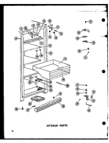 Interior Parts (U13k / P60250-72W) (U13k-C / P60250-72Wc) (U13k-Ag / P60250-72Wg) (U13k-A / P60250-72Wa) (U13w-Ag / P60335-7Wg) (U13w-A / P60335-7Wa) (U13w / P60335-7W) (U13w-C / P60335-7Wc) (U16k-C / P60250-73Wc) (U16k-A / P60250-73Wa) (U16k / P60250-73W) (U16k-Ag / P60250-73Wg parts for Amana Upright Freezer U16W-AG/P60335-52WG from AppliancePartsPros.com