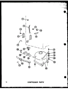 Compressor Parts (U13w-C / P60335-1Wc) (U13w-A / P60335-1Wa) (U13w / P60335-1W) (U13w-Ag / P60335-1Wg) (U16w / P60335-2W) (U16w-C / P60335-2Wc) (U16w-Ag / P60335-2Wg) (U16w-A / P60335-2Wa) (U16w / P60335-6W) (U16w-C / P60335-6Wc) (U16w-Ag / P60335-6Wg) (U16w-A / P60335-6Wa) (U18 parts for Amana Upright Freezer U18W-A/P60335-61WA from AppliancePartsPros.com
