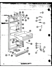 Interior Parts parts for Amana Upright Freezer U23B-G/P60345-52WG from AppliancePartsPros.com