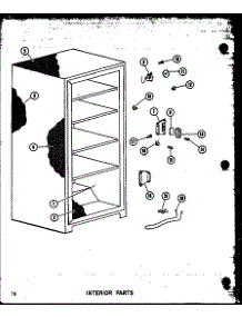Interior Parts parts for Amana Upright Freezer U23B-L/P60345-52WL from AppliancePartsPros.com