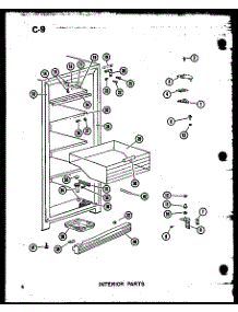 Interior Parts parts for Amana Upright Freezer U23C-C/P60345-73WC from AppliancePartsPros.com