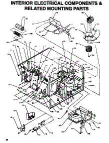 Interior Electrical Components parts for Amana Countertop Microwave U2800ST/P0U2800ST from AppliancePartsPros.com