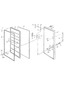 Door parts for Northland Upright Freezer U305J/1436 from AppliancePartsPros.com