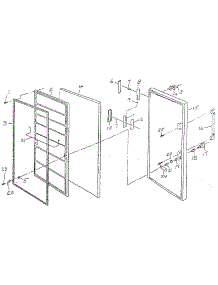 Door parts for Northland Upright Freezer U305L/1747 from AppliancePartsPros.com
