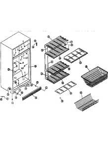 Freezer Cabinet parts for Northland Upright Freezer U305P from AppliancePartsPros.com