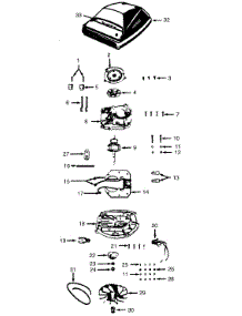Motor Assembly, Hood parts for Hoover Upright Vacuum U4005 from AppliancePartsPros.com
