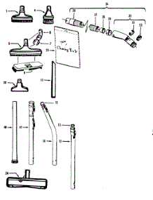 Cleaningtools parts for Hoover Upright Vacuum U4125 from AppliancePartsPros.com