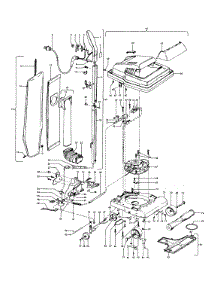 Handle, Mainbody, Outerbag, Hood parts for Hoover Upright Vacuum U4151 from AppliancePartsPros.com