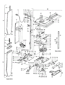 Handle, Mainbody, Outerbag, Hood parts for Hoover Upright Vacuum U4159 from AppliancePartsPros.com