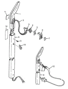 Handle parts for Hoover Upright Vacuum U4203 from AppliancePartsPros.com