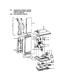 Hood parts for Hoover Upright Vacuum U4455 from AppliancePartsPros.com