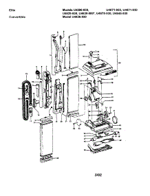 Vacuum Assembly parts for Hoover Upright Vacuum U4639-980 from AppliancePartsPros.com
