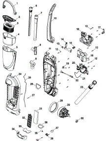 Upper Housing parts for Hoover Upright Vacuum U5179-906 from AppliancePartsPros.com