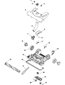 Foot parts for Hoover Upright Vacuum U5180-950 from AppliancePartsPros.com