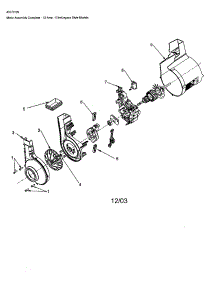 Motor parts for Hoover Upright Vacuum U5246-940 from AppliancePartsPros.com