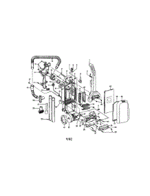 Upper Handle / Hose / Bag Housing Door parts for Hoover Upright Vacuum U5398-990 from AppliancePartsPros.com