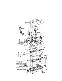 Hood / Agitator parts for Hoover Upright Vacuum U5446-990 from AppliancePartsPros.com