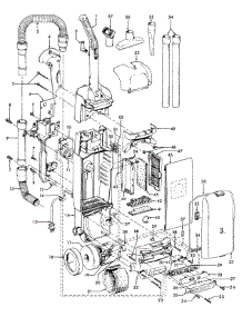 Motor, Handle, Hose, Outerbag parts for Hoover Upright Vacuum U5453-916 from AppliancePartsPros.com
