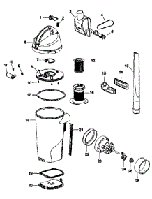 Tank Assy parts for Hoover Upright Vacuum U5509-900 from AppliancePartsPros.com