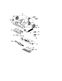 Nozzle / Roller parts for Hoover Upright Vacuum U5512-900 from AppliancePartsPros.com