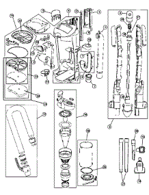 Main Body parts for Hoover Upright Vacuum U5781-900 from AppliancePartsPros.com