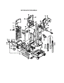 Motor / Handle parts for Hoover Upright Vacuum U6329-930 from AppliancePartsPros.com
