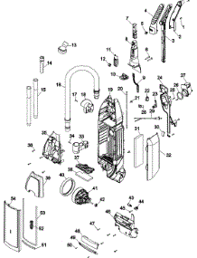 Upper Assembly parts for Hoover Upright Vacuum U6420-900 from AppliancePartsPros.com