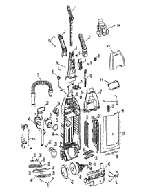 Main Body parts for Hoover Upright Vacuum U6453-900 from AppliancePartsPros.com