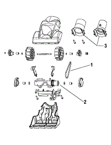 Turbine parts for Hoover Upright Vacuum U6453-900 from AppliancePartsPros.com