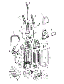 Motor, Handle, Hose, Outerbag parts for Hoover Upright Vacuum U6476-900 from AppliancePartsPros.com