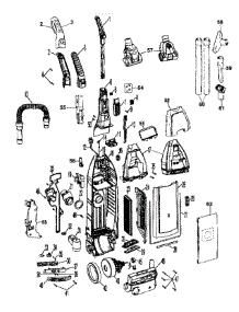 Main Body parts for Hoover Upright Vacuum U6485-200 from AppliancePartsPros.com