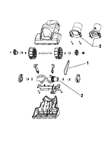 Hand Turbine parts for Hoover Upright Vacuum U6485-900 from AppliancePartsPros.com
