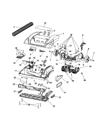 Hood Assembly parts for Hoover Upright Vacuum U6655-900 from AppliancePartsPros.com