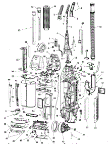 Motor, Handle, Outerbag, Hose parts for Hoover Upright Vacuum U6660-900 from AppliancePartsPros.com
