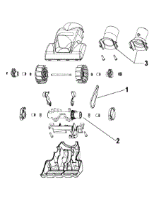 Turbinehandtool parts for Hoover Upright Vacuum U6660-900 from AppliancePartsPros.com