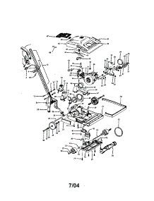 Main Body / Handle / Hood parts for Hoover Upright Vacuum U7069-080 from AppliancePartsPros.com