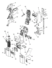 Main Body parts for Hoover Upright Vacuum U8150-900 from AppliancePartsPros.com