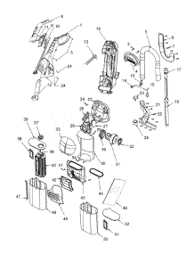 Motor, Turbinehandtool, Handle parts for Hoover Upright Vacuum U8151-900 from AppliancePartsPros.com