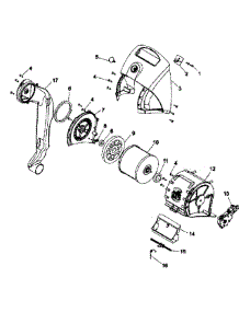 Motor Assy parts for Hoover Upright Vacuum U8347-900 from AppliancePartsPros.com